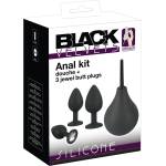 Black Velvets - анален плъг комплект (4 части, черен) - desirel
