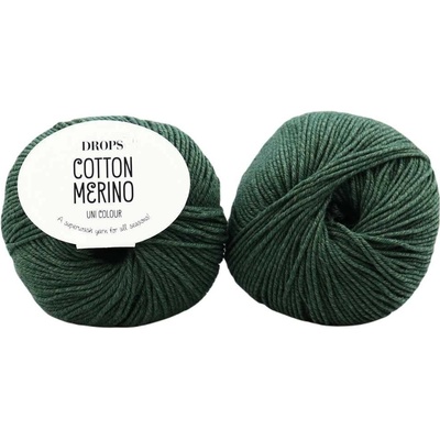 Drops Cotton Merino 22 tmavá zelená