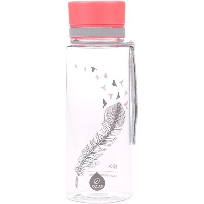 Equa Birds 0,6 l průhledná-růžová