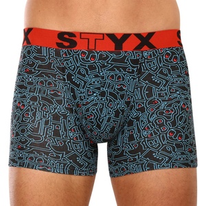 Styx Мъжки боксерки Styx long art спортна гума doodle Styx | Mnogotsveten | МЪЖЕ | XXL