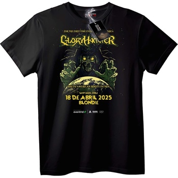 NOONEBRAND Тениска GloriHomer Южна Америка турне - M, Black