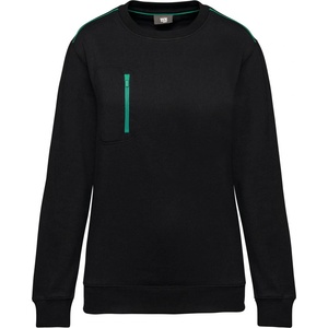WK. Designed To Work WK ДЕСИГУРИРАН ЗА РАБОТА WK 403 / Унисекс работен суитшърт - черно/зелено XXXL (20W403o6413)