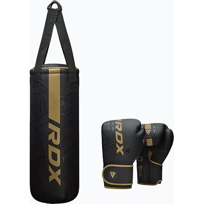 RDX Боксов чувал RDX F6 Junior Punch Bag + боксови ръкавици matte gold