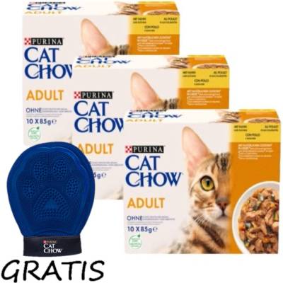 PURINA Cat Chow Krmivo pro dospělé kočky s kuřecím masem a cuketou v želé 30x85 g