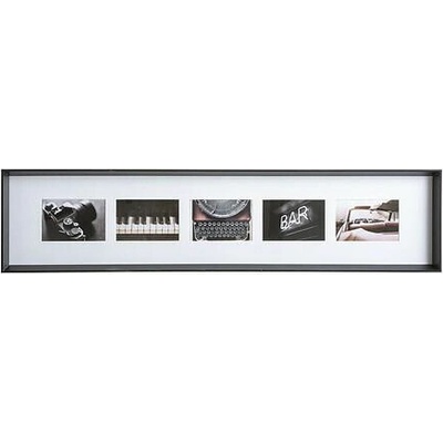 Rámeček Axcel na 5 fotografií 10x15 černý nástěnný multirámeček MDF
