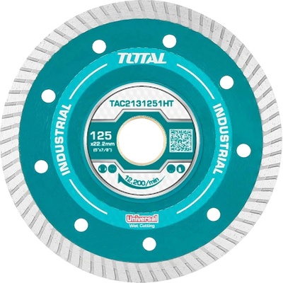 Total Kotúč diamantový rezný 125 × 22,2 mm TAC2131251HT