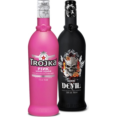 Trojka Pink & Devil doublepack 17% 2 x 0,7 l (holá láhev)