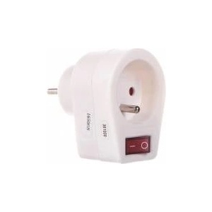 Eaglemoss Collections Emos Plug-outlet with switch 10/16A 250V 2P+Z white (P0027)
