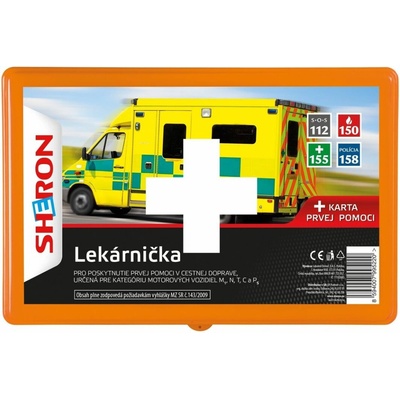 Autolékárnička Sheron, plastová, 341/2014