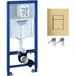 GROHE Rapid SL скрито казанче за тоалетна чиния с капак Skate Cosmopolitan в цвят матово злато (RapidSLSkateGN)