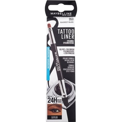 Maybelline Tattoo Liner Gel Pot gélové očné linky 950 Black 3 g