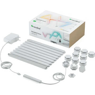 Nanoleaf Lines Starter Kit 9PK NL59-K-0002LW-9PK-EU – Zbozi.Blesk.cz
