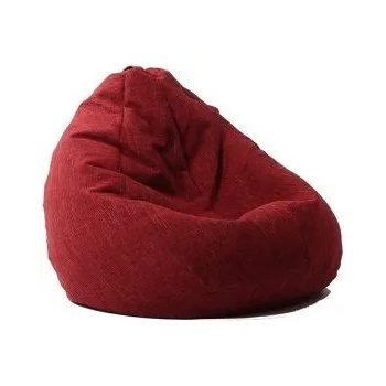 Image 1 of Pufrelax Калъф за пуф круша, 320л. , Nirvana Grande - Red wine, (Не съдържа пълнеж), Гама Premium Rustic