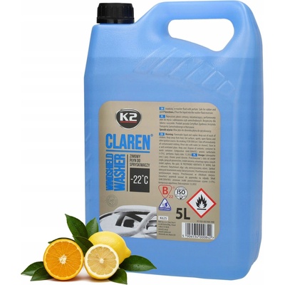 K2 CLAREN Zimní kapalina do ostřikovačů -22°C 5 l – Zbozi.Blesk.cz