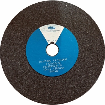 Tyrolit 49C80K9V40 Brúsny kotúč 175 x 20 x 20 mm 80 T417856