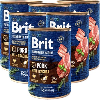 Brit Premium by Nature Pork with Trachea 6 x 400 g