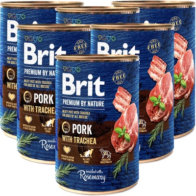 Brit Premium by Nature Pork with Trachea 6 x 400 g