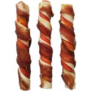 JUKO Snacks Tyč byvolí krútená 2 farebná obalená kačacím mäsom 12,5 cm 20 ks