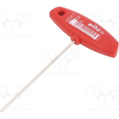 Klíč imbus zástrčný šestihranný 2/100 mm T rukojeť WIHA 00904