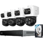 Anker Eufy PoE NVR S4 Max комплект от 4 PTZ Bullet камери с NVR, 4K, AI, IP65 (E8E00322)