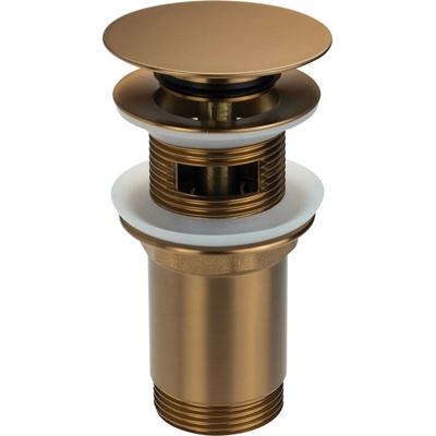 Deante Клик-клак клапан за умивалник, кръгъл, матиран бронз (nhc_cc0u)