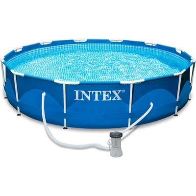 Intex Басейн с метална конструкция INTEX 28212NP, 366 x 76 см с филтърна помпа