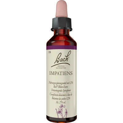 Bachovy originální květové esence Netýkavka žlaznatá Impatiens 20 ml