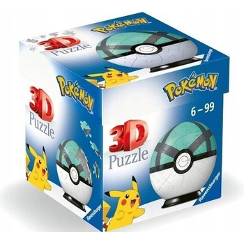 RAVENSBURGER 3D Puzzleball Pokémon Net Ball - 54 ks