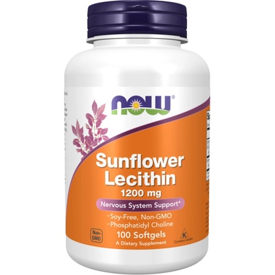 Now Foods Slunečnicový Lecitin bez GMO 1200 mg 100 kapsúl