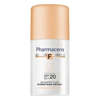 Pharmaceris F-Fluid Foundation intenzivně krycí make-up s dlouhotrvajícím efektem SPF20 1 Ivory For All skin Types with Imperfections 30 ml
