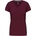 Kariban v-neck k381 / Дамска тениска с къс ръкав - бордо s (20k38105401)