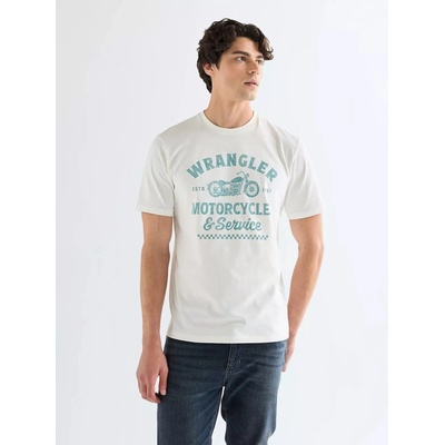 Wrangler 112377951 AMERICANA TEE Worn White