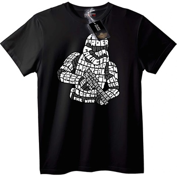 NOONEBRAND Тениска Star Wars текст Щурмовак - XS, Black