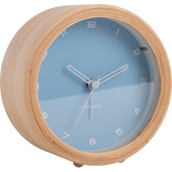 Karlsson Будилник Gentle дървен светлосин (KA5987LB)