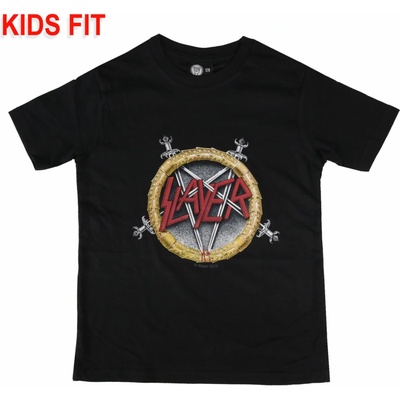 Tričko metal Metal-Kids Slayer Pentagram čierna