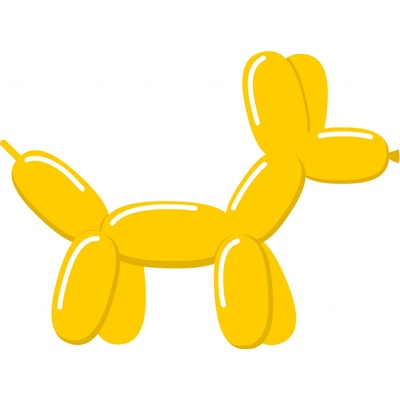 Tvarovací balónek žlutý