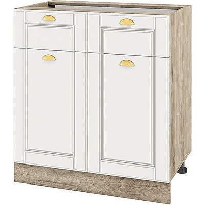 ИРИМ Долен кухненски шкаф Сити АРФ-Бяло мат-09-26 80 см