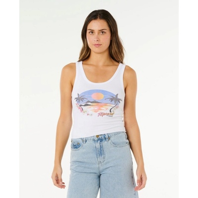 RIP CURL tielko Hotel Malibu Tank Optical White 3262