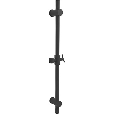 SAPHO Posuvný držiak sprchy, guľatá, 700mm, čierna matná SC015