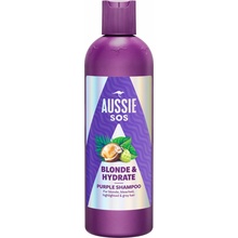 Aussie SOS Blonde Hydrate fialový tónovací šampón pre blond vlasy 300 ml