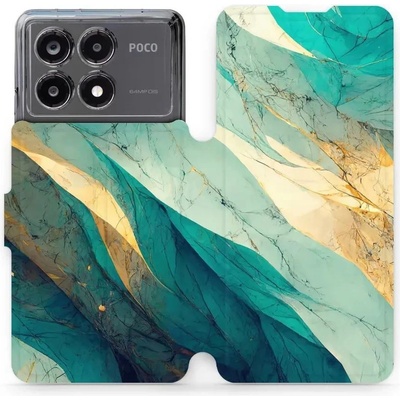 Mobiwear Xiaomi Poco X6 Pro 5G VP37S Zlatavý a zelenkavý mramor