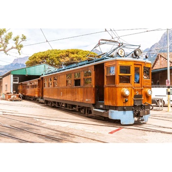 DIMEX ART s. r. o Флизелинов фототапет ретро трамвай 375 x 250 см