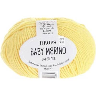 Příze DROPS Baby merino uni color 04 - žlutá