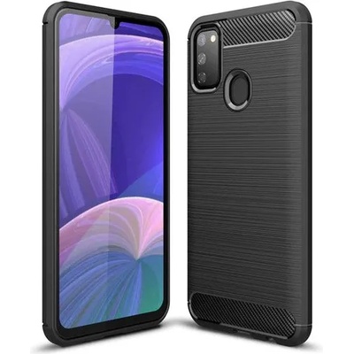 Forcell Противоударен Силиконов Калъф за Huawei P Smart 2020, Forcell Carbon Case, Черен (5903396068324)