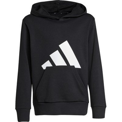 Adidas Детски суичър adidas Kid's Essentials Hoodie - Black / White - размер 140 (EU) (704-6485-0112)
