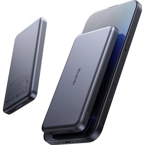Mcdodo Магнитна външна батерия Meta Series (MC-3781) - Mcdodo - 10000mAh, 20W, ултратънък дизайн - Черно