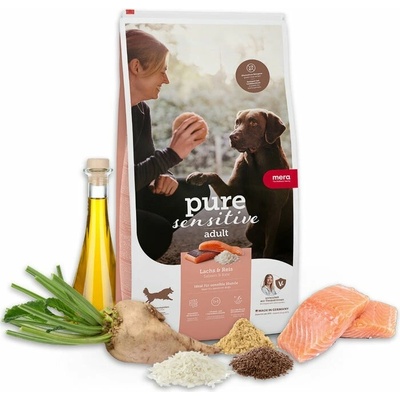 Mera Pure Sensitive losos s ryžou 14 kg