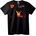 NOONEBRAND Тениска Огнен Феникс - 2XL, Black