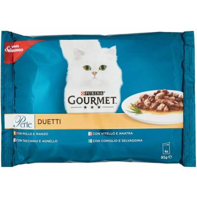 Gourmet lahodné mäsové kúsky v jemnej omáčke 4 ks 85 g