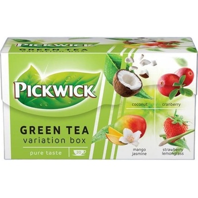PICKWICK Ovocné variácie zeleného čaju kokos brusnica jahoda 20 x 1,5 g